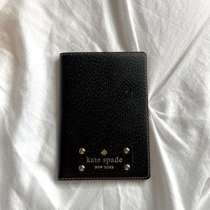 Black Kate Spade Passport Case